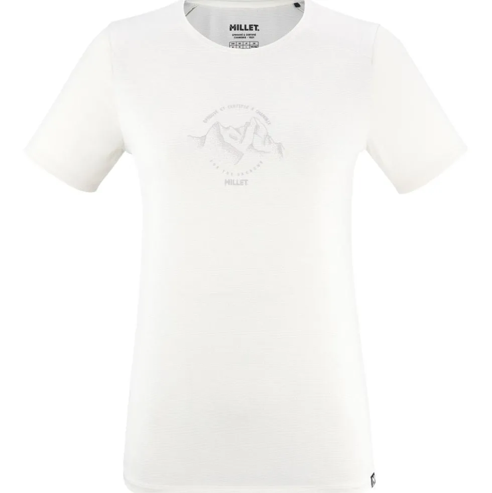 Maglietta da trekking Millet Ubic Light Tee Shirt Short Sleeve W Beige