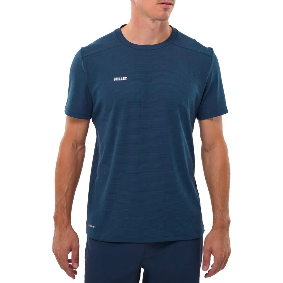 Maglietta da trekking Millet Fusion Short sleeve Navy Blue