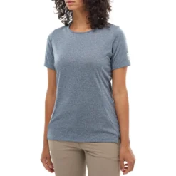 Maglietta da trekking Millet Seneca Heather Ts Ss W Navy Blue