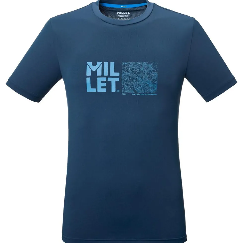 Maglietta da trekking Millet Seneca Short Sleeve Saphir