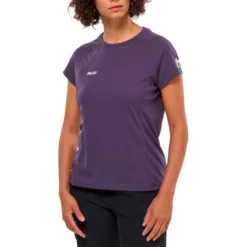 Maglietta da trekking Millet Fusion Ts Ss W Purple Velvet