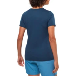 Maglietta da trekking Millet Ubic Light Tee Shirt Short Sleeve W Saphir