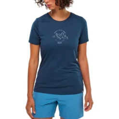 Maglietta da trekking Millet Ubic Light Tee Shirt Short Sleeve W Saphir
