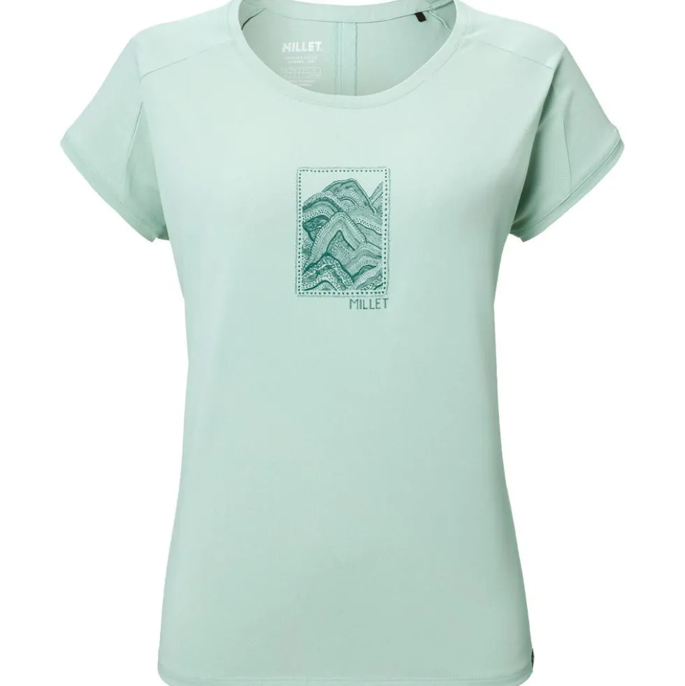 Maglietta da trekking Millet Seneca Short Sleeve W Seaweed