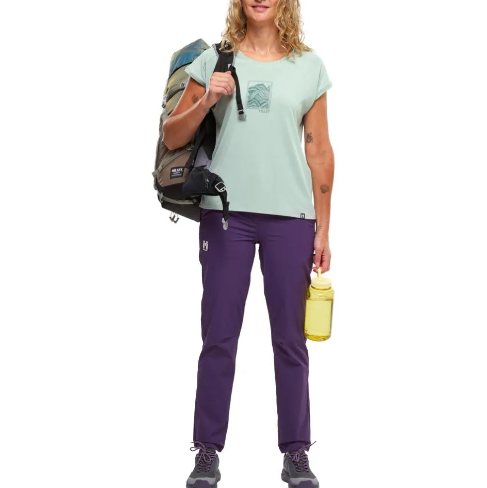 Maglietta da trekking Millet Seneca Short Sleeve W Seaweed