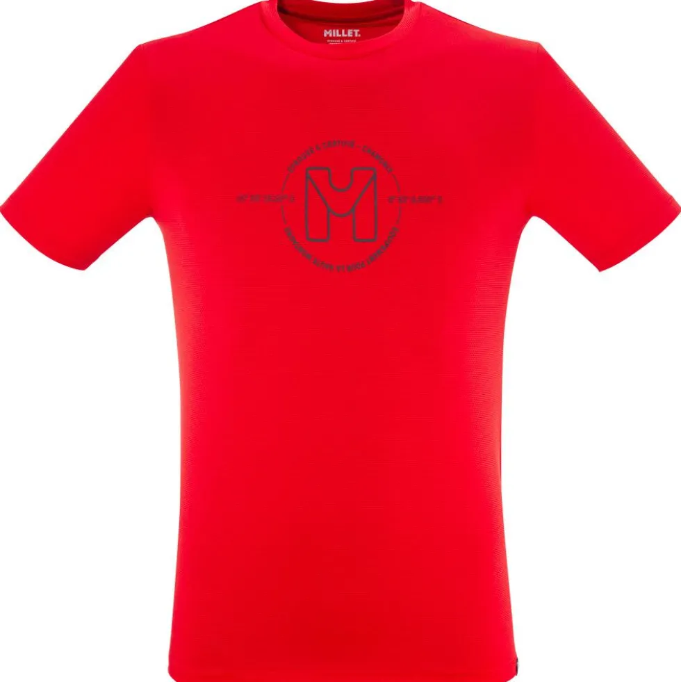 Maglietta da trekking Millet Ubic Light Tee Shirt Short Sleeve M Red