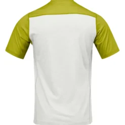 Maglietta da trekking Norrona Falketind EqualiserUll Golden Lime Whisper White