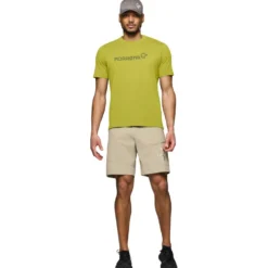 Maglietta da trekking Norrona /29 Cotton Viking Golden Lime