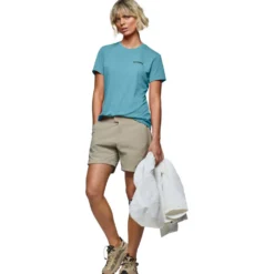 Maglietta da trekking Norrona Femund Tech T Shirt W Aqua Haze