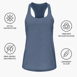 Maglietta da trekking Norrona Femund Tech Singlet W Vintage Indigo