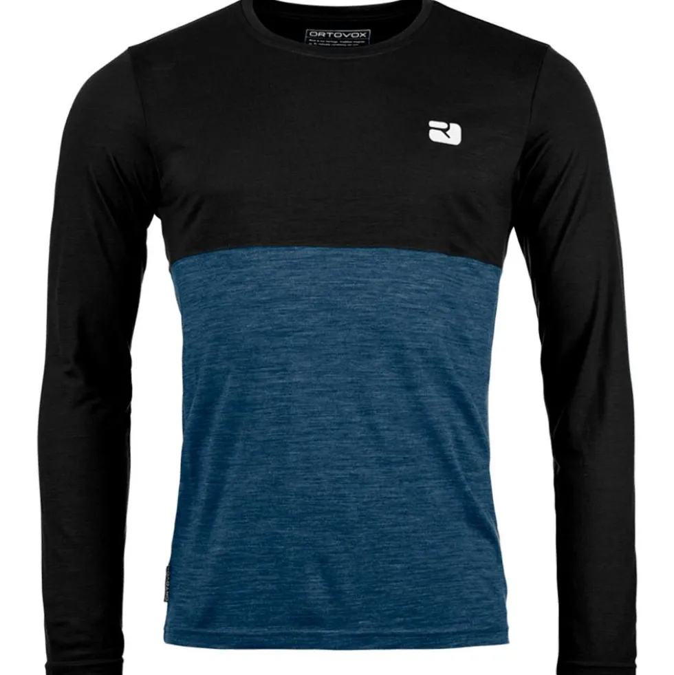 Maglietta da trekking Ortovox 150 Cool Logo Ls M Black Raven