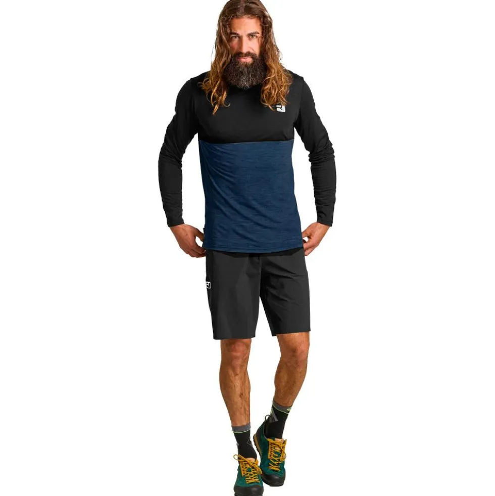 Maglietta da trekking Ortovox 150 Cool Logo Ls M Black Raven