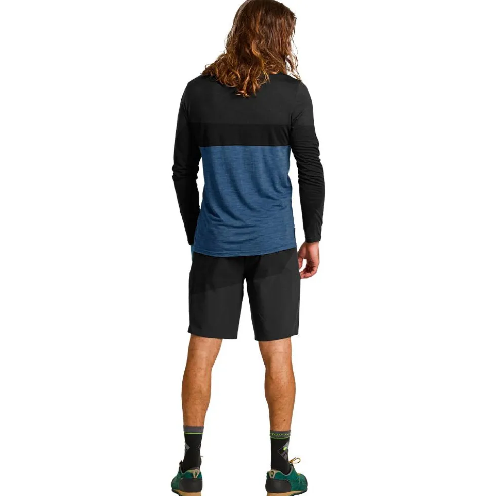 Maglietta da trekking Ortovox 150 Cool Logo Ls M Black Raven