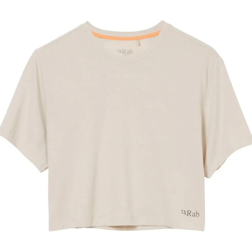 Maglietta da trekking RAB Rivelin Crop tee Pebble