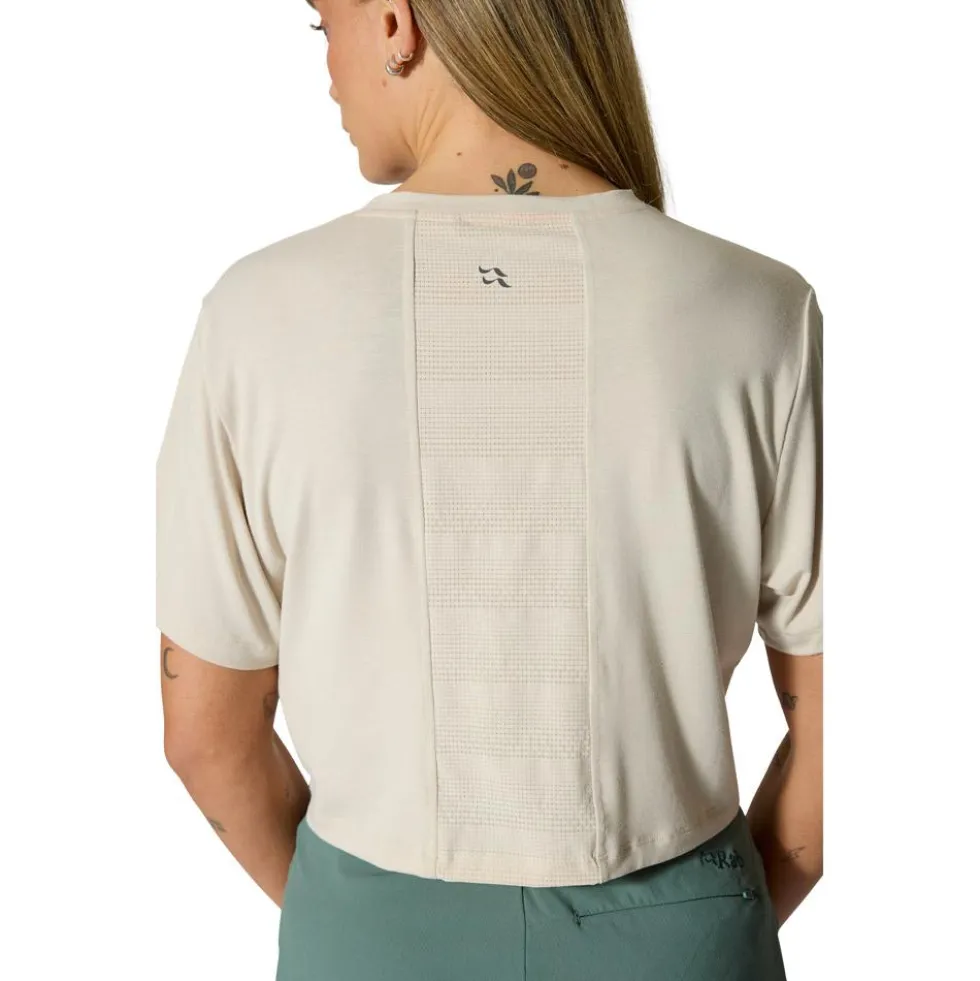 Maglietta da trekking RAB Rivelin Crop tee Pebble