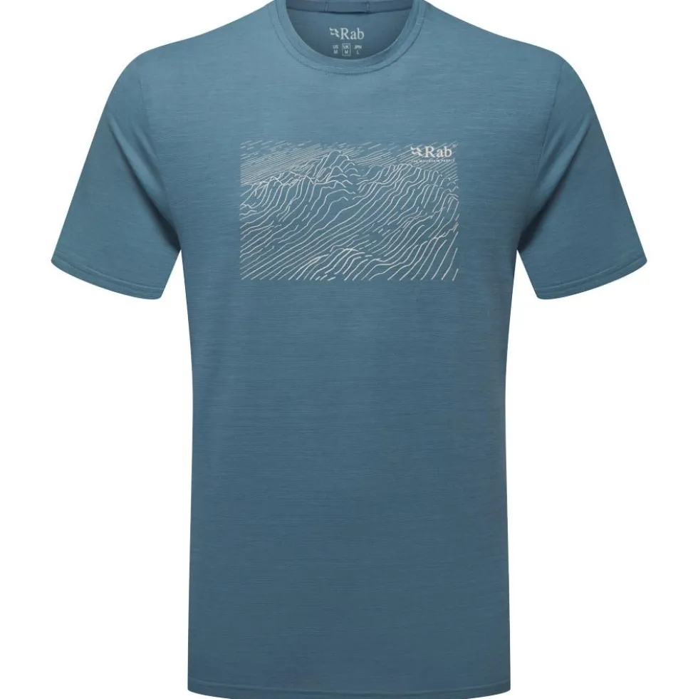 Maglietta da trekking RAB Syncrino Ridge Orion Blue