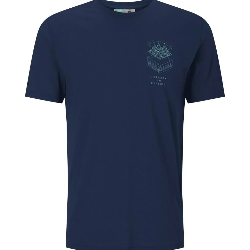 Maglietta da trekking Scott Defined Dri Short Sleeve Dark Blue