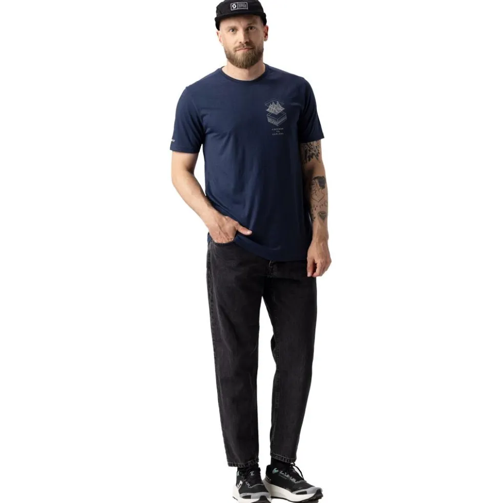 Maglietta da trekking Scott Defined Dri Short Sleeve Dark Blue