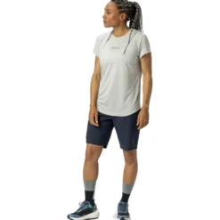 Maglietta da trekking Scott W's Defined Short Sleeve Cotton White