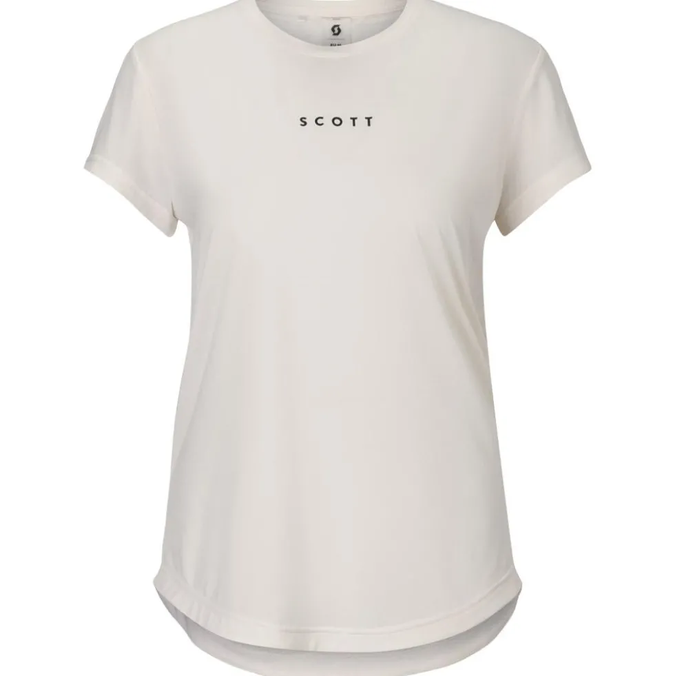 Maglietta da trekking Scott W's Defined Short Sleeve Cotton White