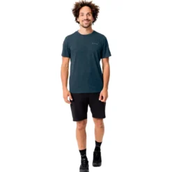 Maglietta da trekking Vaude Men's Essential Tee Shirt Dark Sea Uni