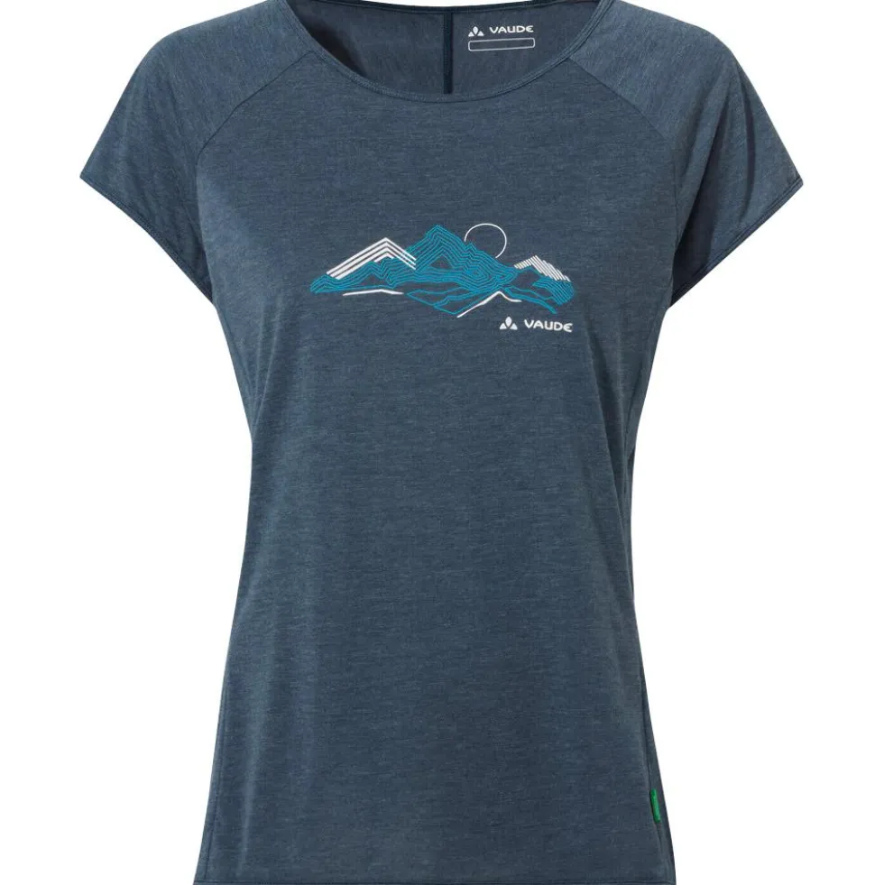 Maglietta da trekking Vaude Women's Tekoa T-Shirt II Dark Sea White