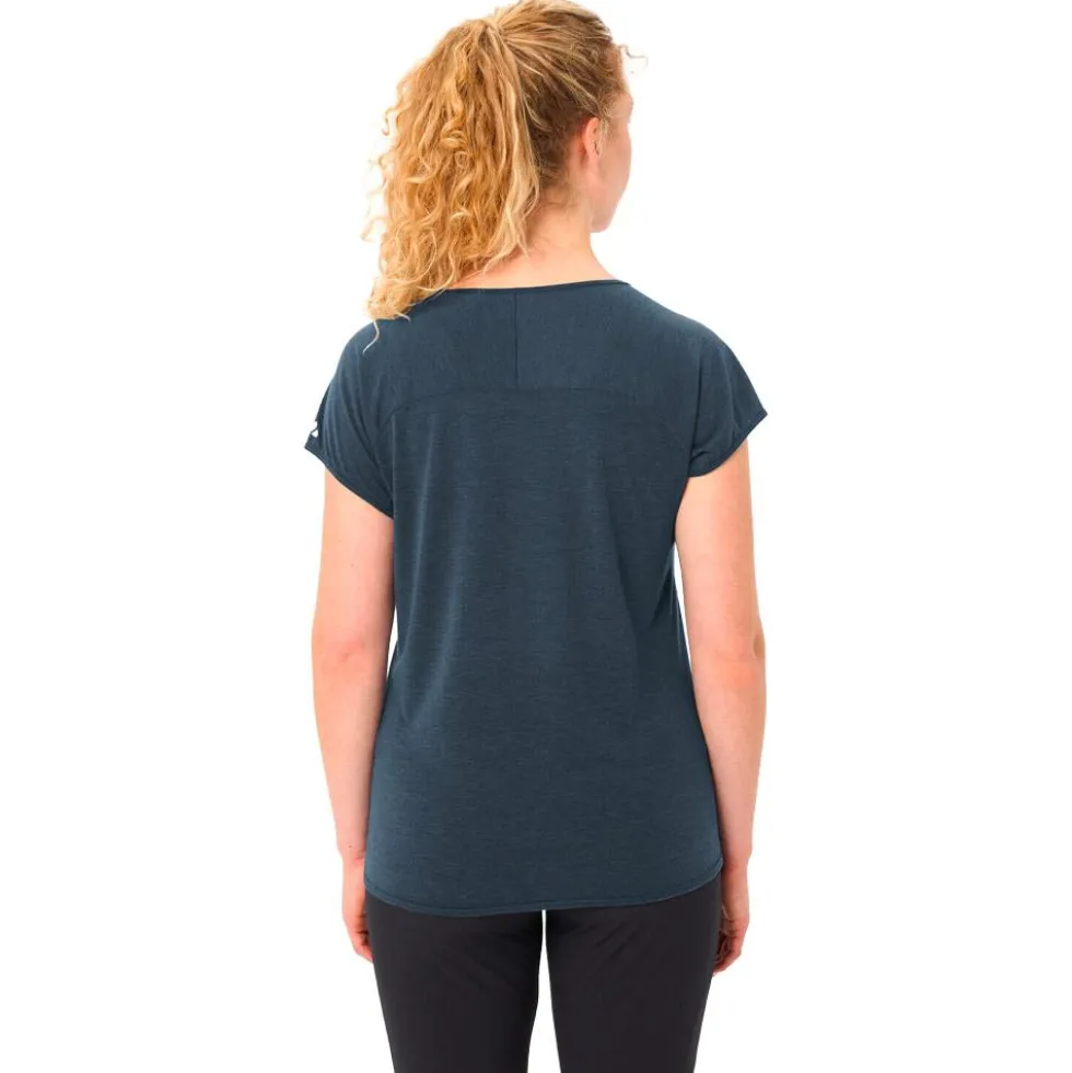 Maglietta da trekking Vaude Women's Tekoa T-Shirt II Dark Sea White