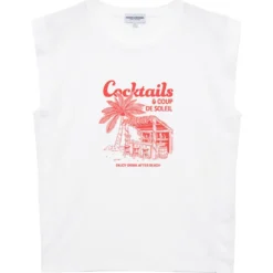 Maglietta French Disorder Poppy Cocktails White
