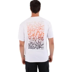 Maglietta Hurley Bubble Back Print Short Sleeve White