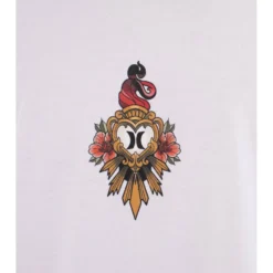 Maglietta Hurley Tattoo Trudy Heart Short Sleeve White