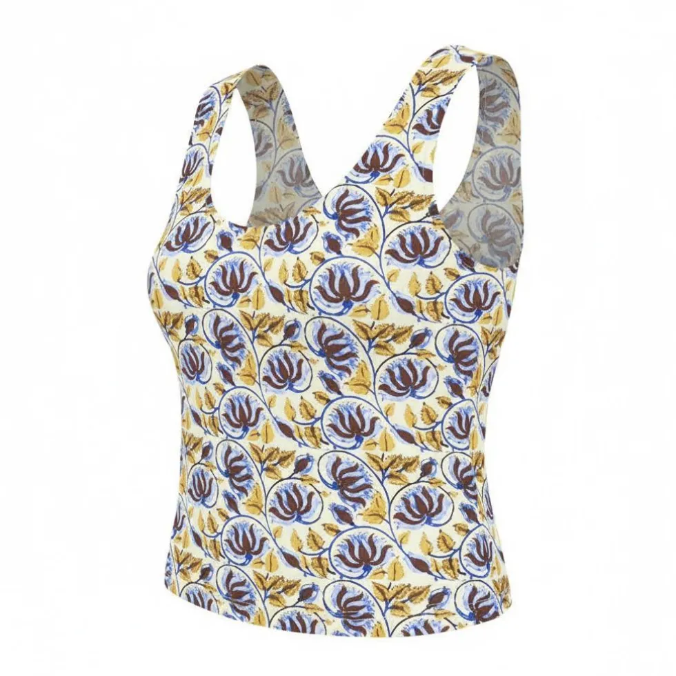 Maglietta Picture Silya Printed Tank Top Alpine Thistle Print
