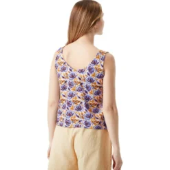 Maglietta Picture Silya Printed Tank Top Alpine Thistle Print