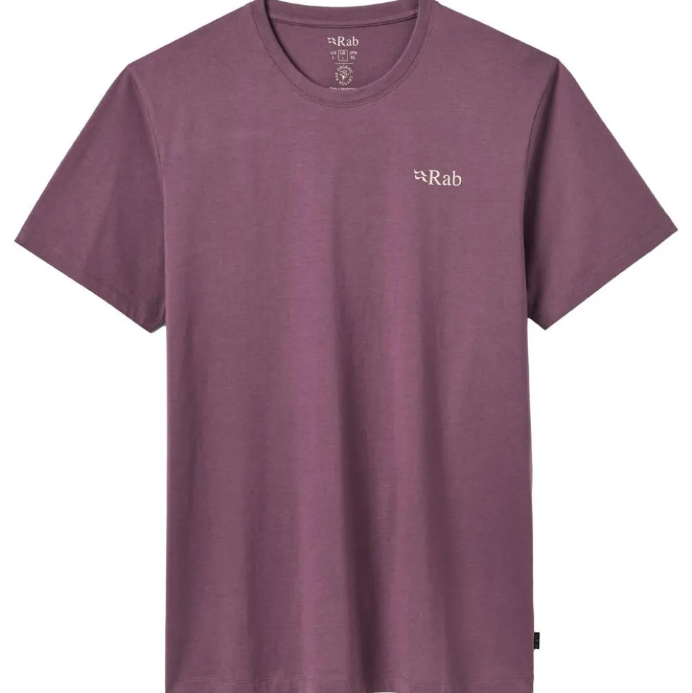Maglietta RAB Stance Mountain Peak Dark Iris