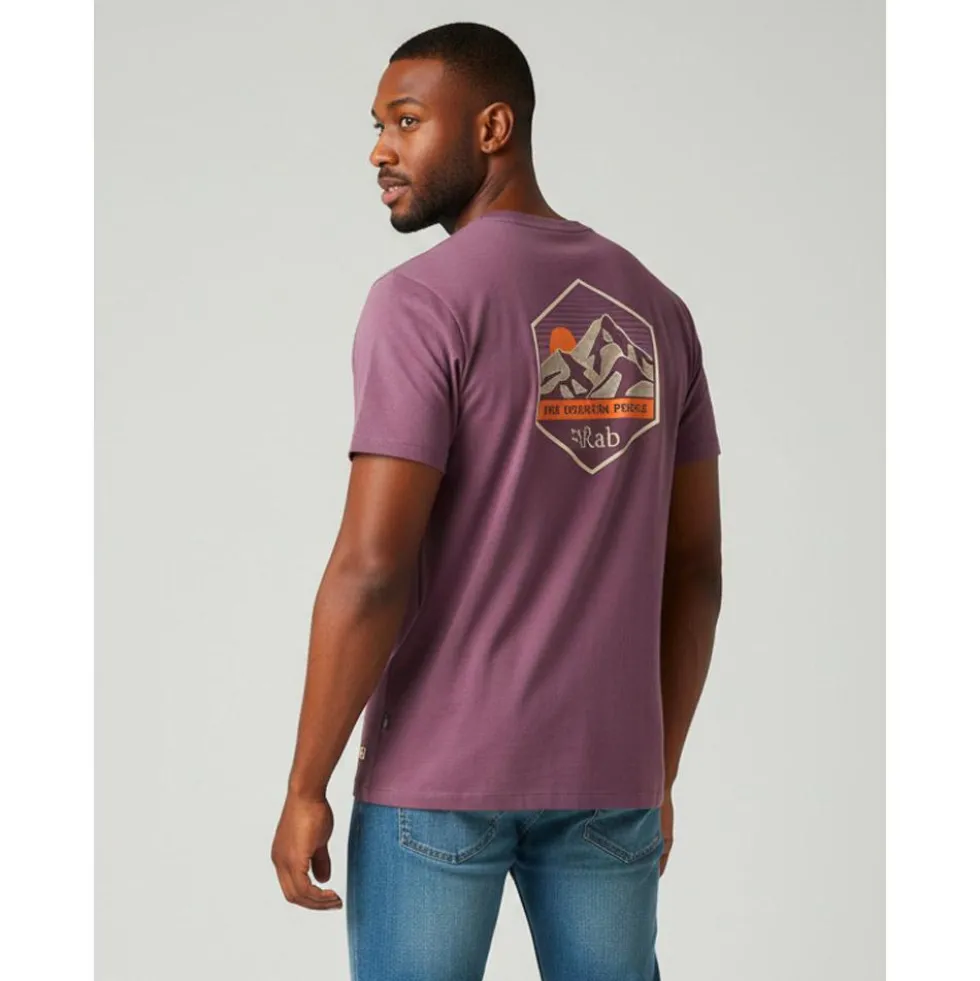 Maglietta RAB Stance Mountain Peak Dark Iris