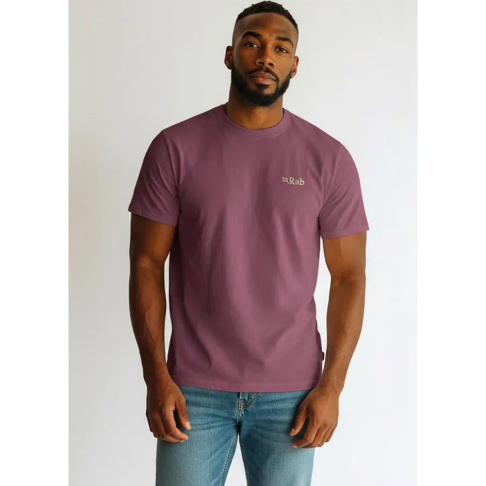 Maglietta RAB Stance Mountain Peak Dark Iris