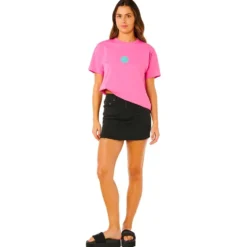 Maglietta Rip Curl Icons Of Surf Relaxed Super Pink