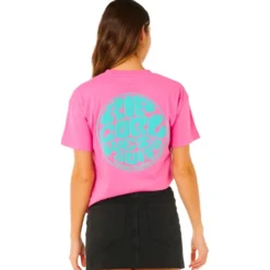 Maglietta Rip Curl Icons Of Surf Relaxed Super Pink