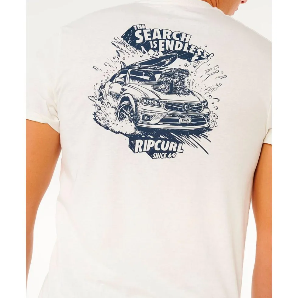 Maglietta Rip Curl Keep On Trucking Short Sleeve Bone