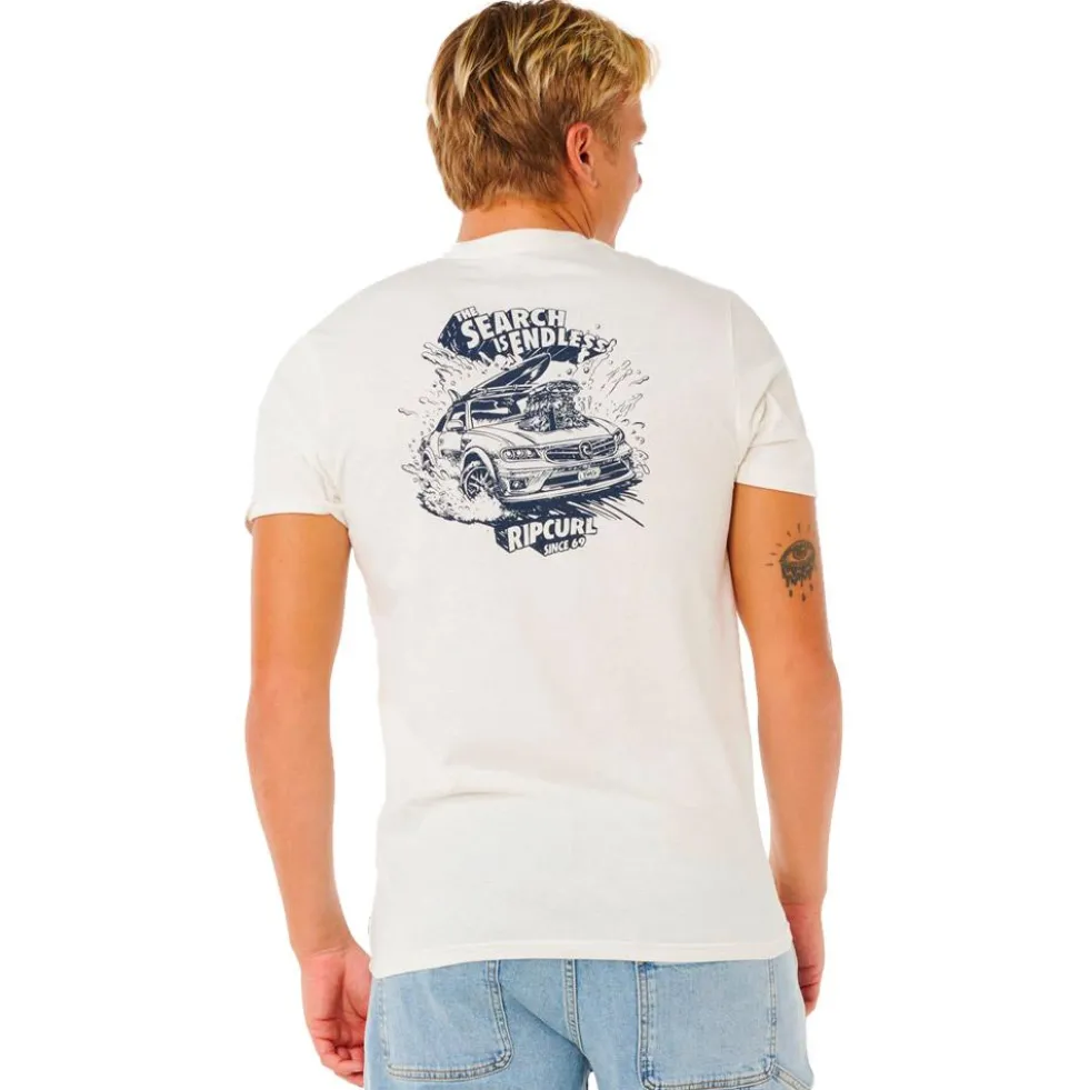 Maglietta Rip Curl Keep On Trucking Short Sleeve Bone