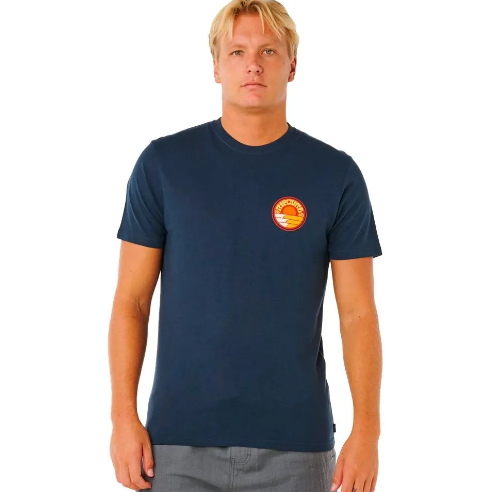 Maglietta Rip Curl Pacific Rinse Stacked Dark Navy