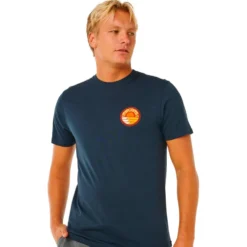 Maglietta Rip Curl Pacific Rinse Stacked Dark Navy