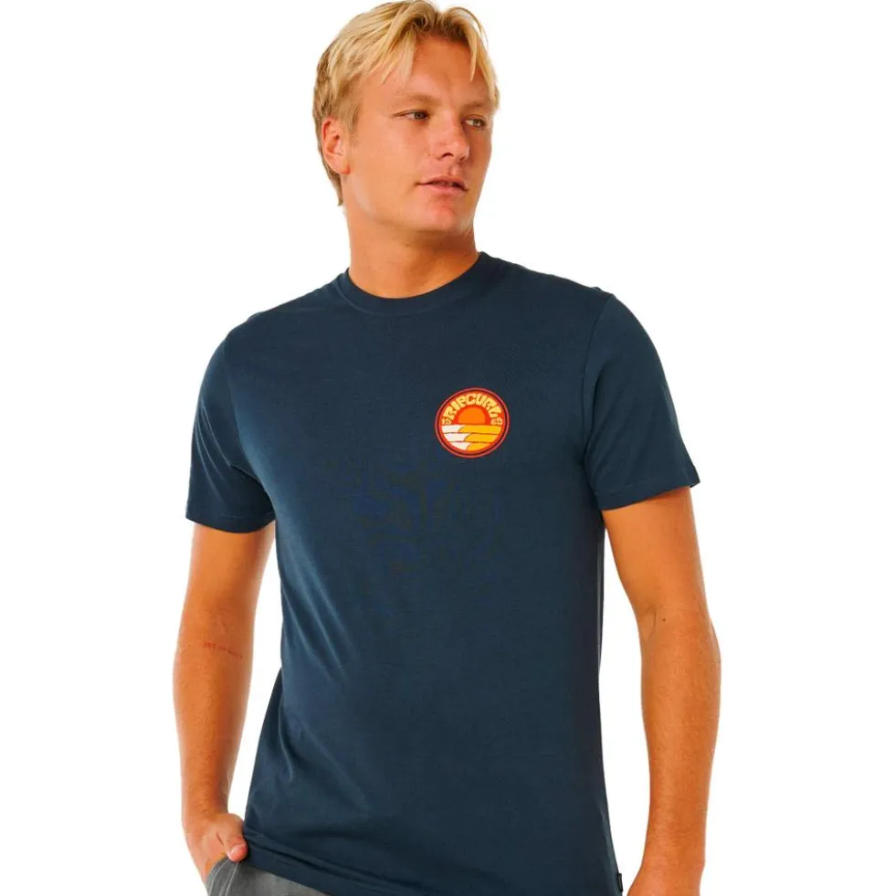 Maglietta Rip Curl Pacific Rinse Stacked Dark Navy