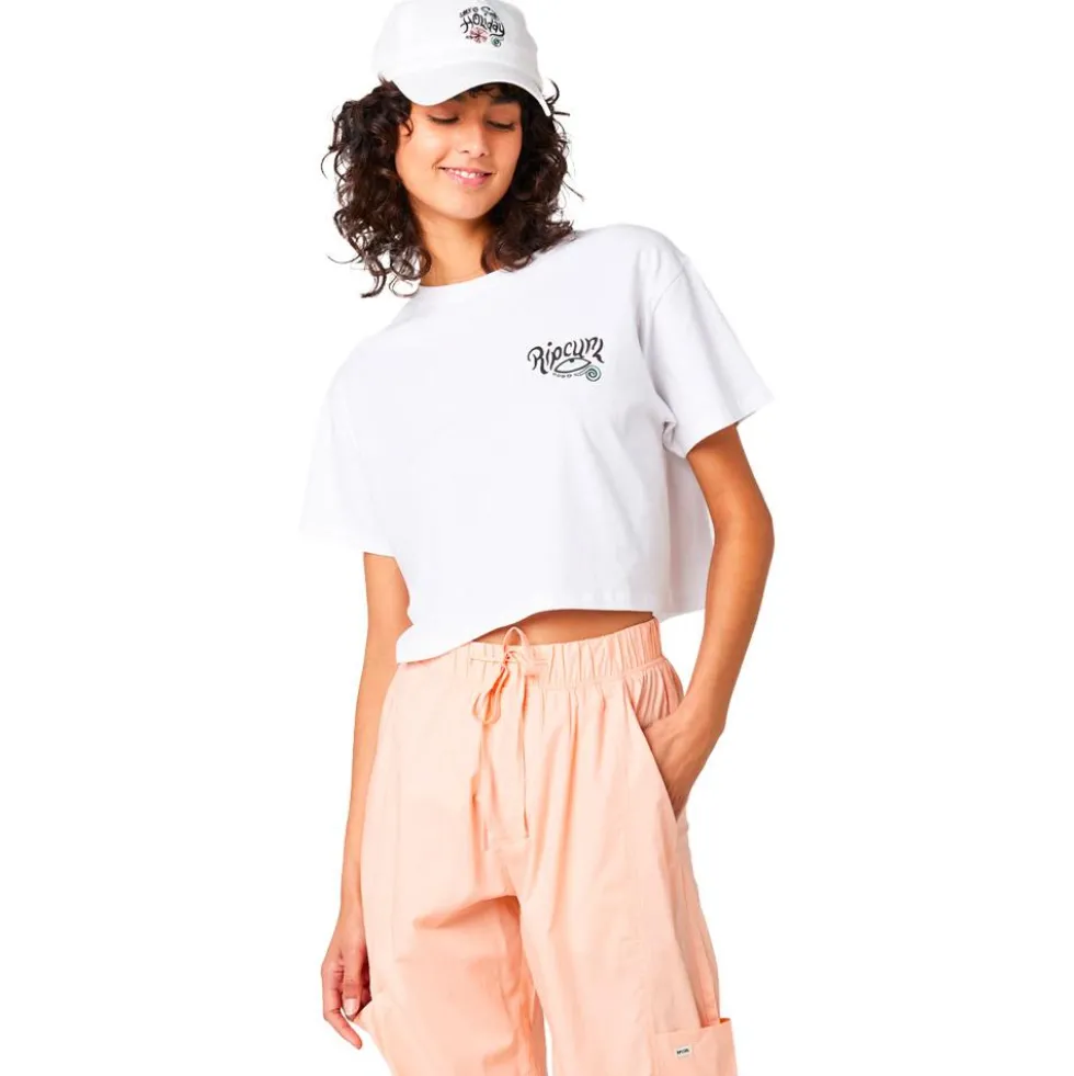 Maglietta Rip Curl Paradiso Crop White