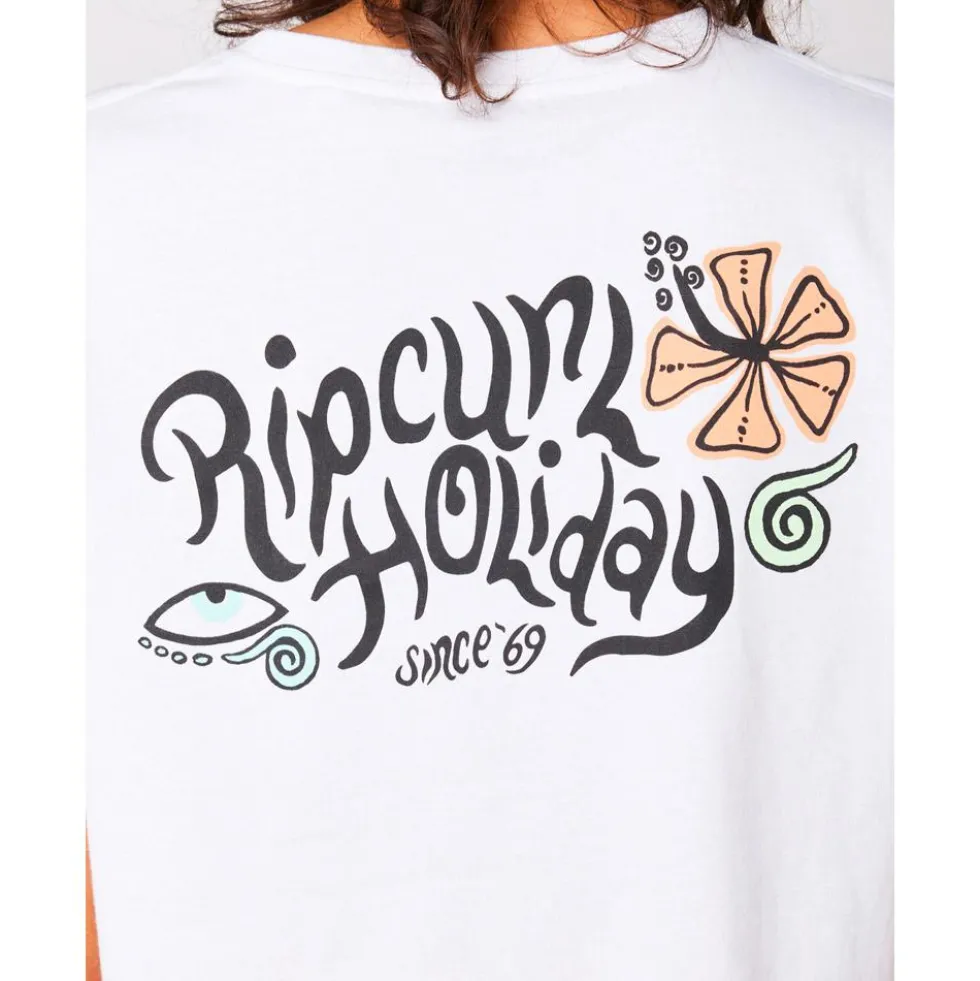 Maglietta Rip Curl Paradiso Crop White