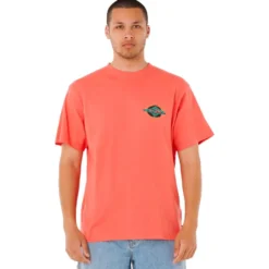 Maglietta Rip Curl Raw Burst Tee Shirt Rose Sky