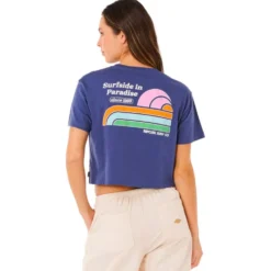 Maglietta Rip Curl Surf Side Cropped Navy