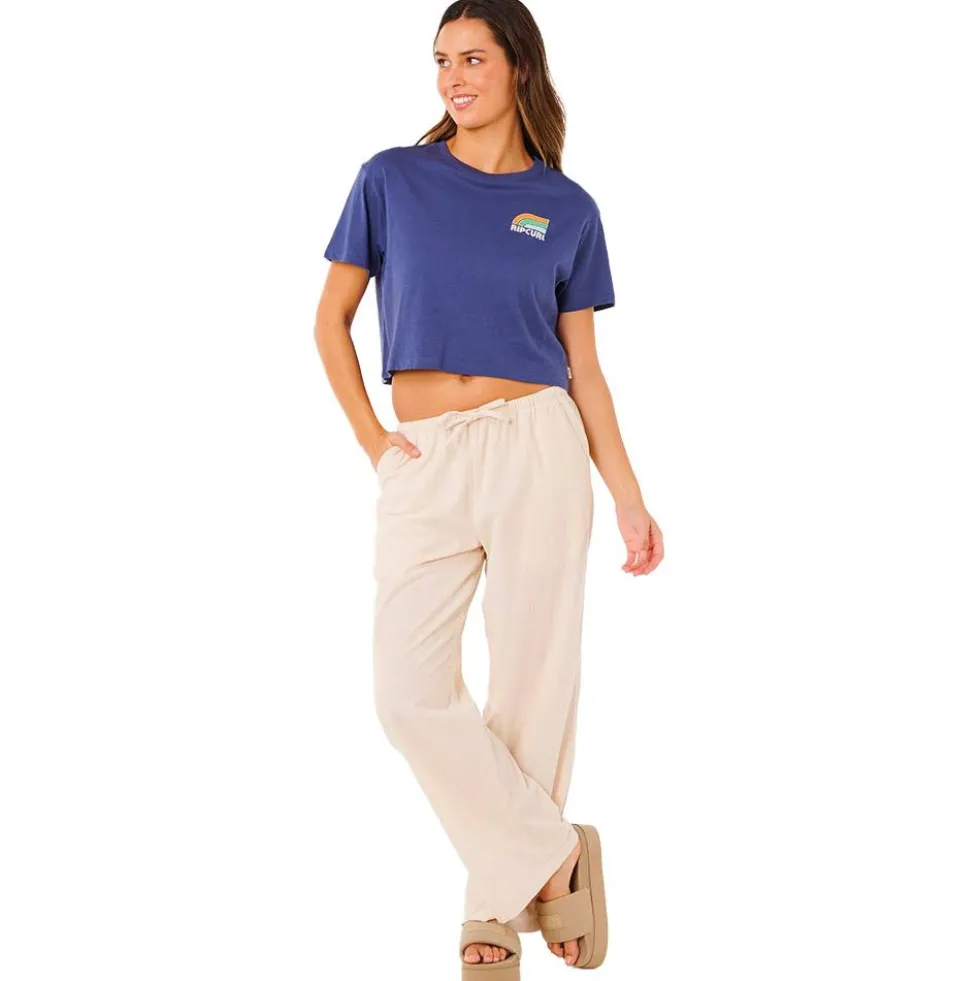 Maglietta Rip Curl Surf Side Cropped Navy