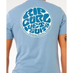 Maglietta Rip Curl Wettie Passage Icon Faded Denim