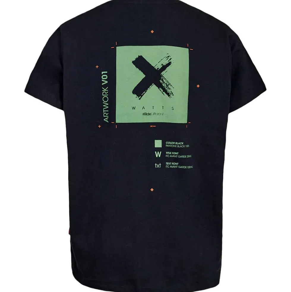 Maglietta Watts X-Pantone Full Black