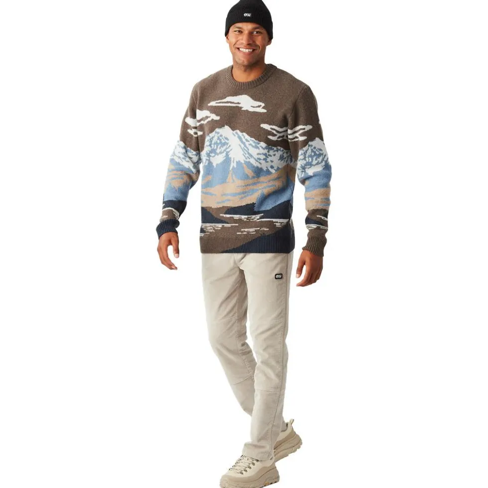 Maglione Picture Gibow Knit Sweater Cloudy Landscape Men